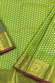 1 Year Size Pure Zari Kanchipuram Pattu Pavadai Material 10054631