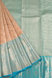 Handloom Pure Zari Bridal Korvai Kanjivaram Tissue Silk Saree 10055732