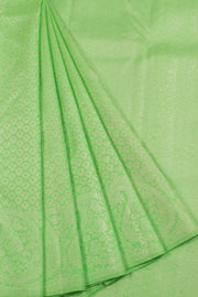 Mint Green Pure Zari Nakashi Kanjivaram Silk Saree 10057035