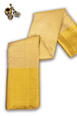 Gold Monotone Kanjivaram Pure Silk Saree 10074789