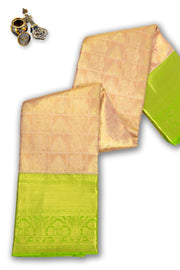 Pink Kanjivaram Pure Silk Saree with Contrast Pallu 10074797