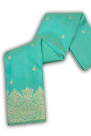 Dark Turquoise Kanjivaram Silk Saree 10075614