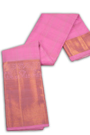 Persian Pink Monotone Kanjivaram Silk Saree 10075620