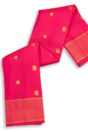  Crayola Red Monotone Kanjivaram Silk Saree 10075621