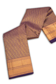 English Violet Monotone Kanjivaram Silk Saree 10075622