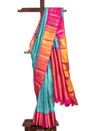 Blue Kanjivaram Pure Silk Saree 10076174