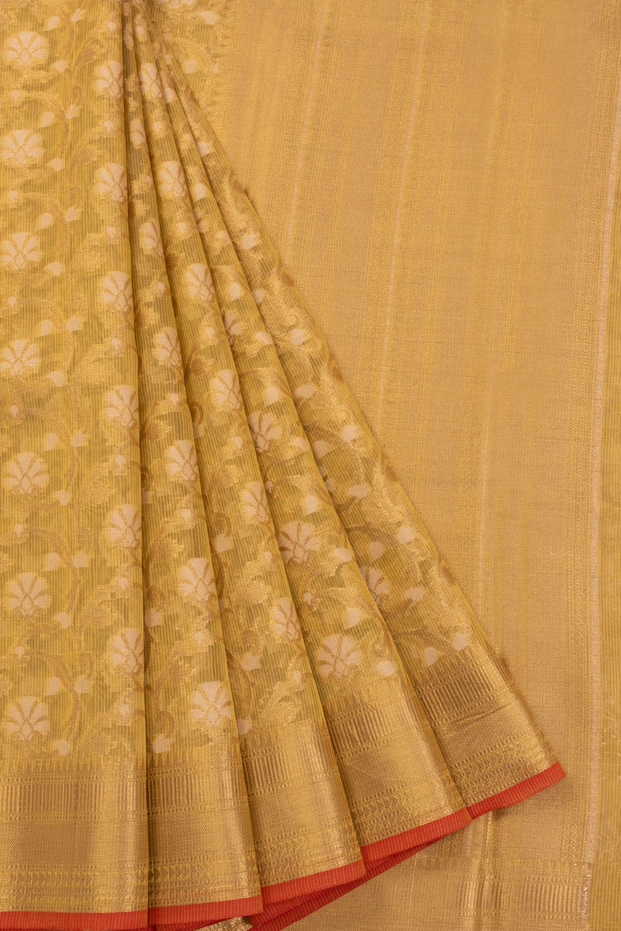Apple Greeen Handloom Banarasi Silk Cotton Saree 10070494 - Avishya