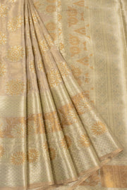 Gold Banarasi Tissue Silk Saree 10072284