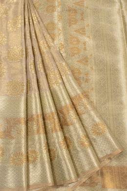 Gold Banarasi Tissue Silk Saree 10072284