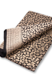 Black Handloom Banarasi Katan Silk Saree 10074259