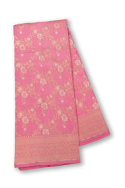 Pink Handloom Banarasi Katan Silk Saree 10074266