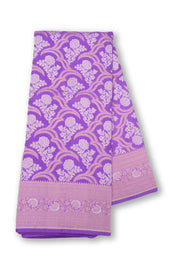 Lavender Handloom Banarasi Katan Silk Saree 10074267