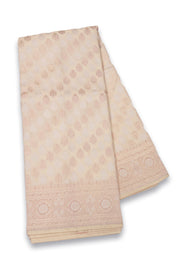 Beige Handloom Banarasi Katan Silk Saree 10074269