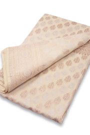 Beige Handloom Banarasi Katan Silk Saree 10074269