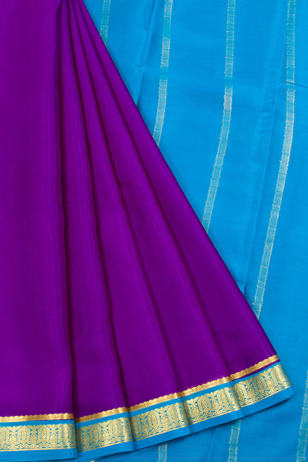 Royal Purple Mysore Crepe Silk Saree 10062319