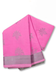 Pink South Silk Cotton Saree 10073587