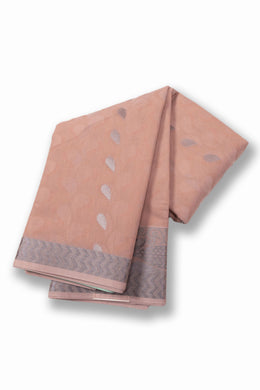 Peach South Silk Cotton Saree 10073612