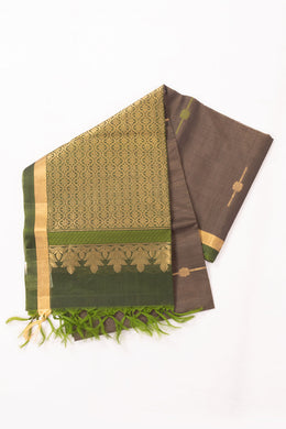 Brown Handloom Kovai Silk Cotton Saree 10073769