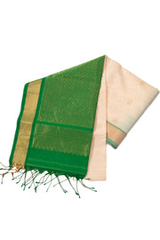 Beige Handloom Kovai Silk Cotton Saree 10073776
