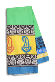 Multi Colour Printed Semi Tussar Silk Saree 10074899