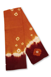 Orange Handcrafted Sungudi Cotton Saree 10074930