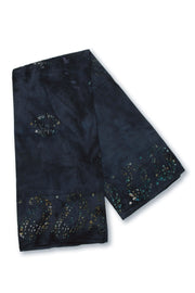 Blue Handcrafted Sungudi Cotton Saree 10074932