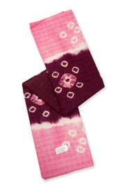 Pink Purple Handcrafted Sungudi Cotton Saree 10077100