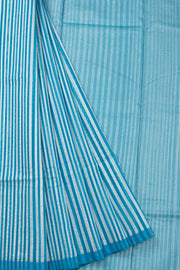 Blue Handloom Chanderi Silk Saree