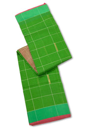 Green Chanderi Silk Cotton Saree 10075380