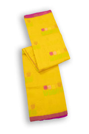 Yellow Chanderi Silk Cotton Saree 10075382