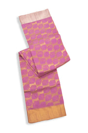 Pink Chanderi Jaal Design Silk Saree 10075384