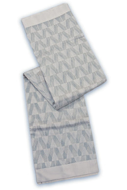 Grey Chanderi Jaal Design Silk Saree 10075386