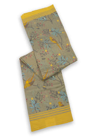 Green Chanderi Printed Silk Cotton Saree 10075932