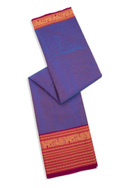 Purple Handloom Chettinad Cotton Saree 10075802