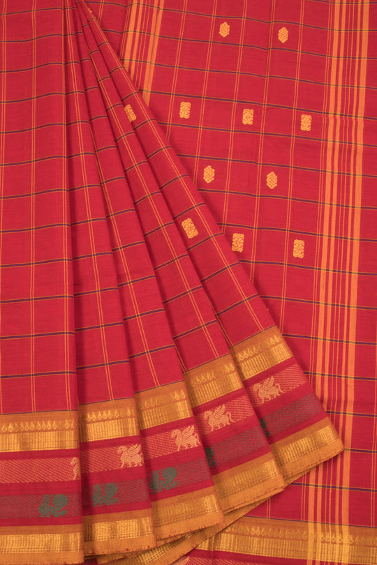 chettinad cotton saree - celebratory hues of purple