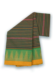 Green Handloom Chettinad Cotton Saree 10075077