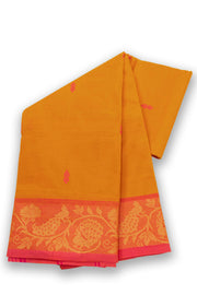 Yellow Handloom Chettinad Cotton Saree 10075087