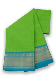 Green Handloom Chettinad Cotton Saree 10075091