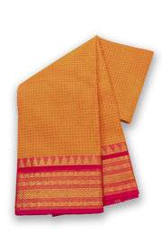 Yellow Handloom Chettinad Cotton Saree 10075098