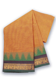 Orange Handloom Chettinad Cotton Saree 10075103