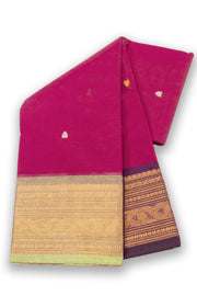 Magenta Handloom Chettinad Cotton Saree 10075111