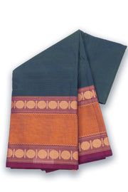 Green Handloom Chettinad Cotton Saree 10075116