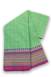 Green Handloom Chettinad Cotton Saree 10075148