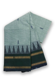 Green Handloom Chettinad Cotton Saree Without Blouse 10075192