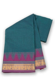 Blue Handloom Chettinad Cotton Saree 10075202