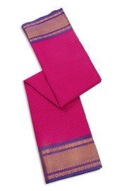 Pink Handloom Chettinad Cotton Saree 10075813