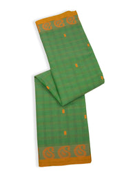 Green Handloom Chettinad Cotton Saree 10075868