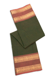 Green Handloom Chettinad Cotton Saree 10075882