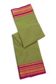 Green Handloom Chettinad Cotton Saree 10075884