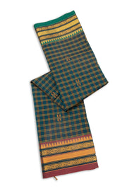 Green Handloom Chettinad Cotton Saree 10075922